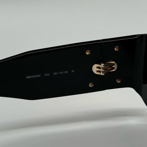 NEW BB0324SK 002 BALENCIAGA BLACK WOMEN BALENCIAGA SUNGLASSES BB0324SK - Picture 10 of 12
